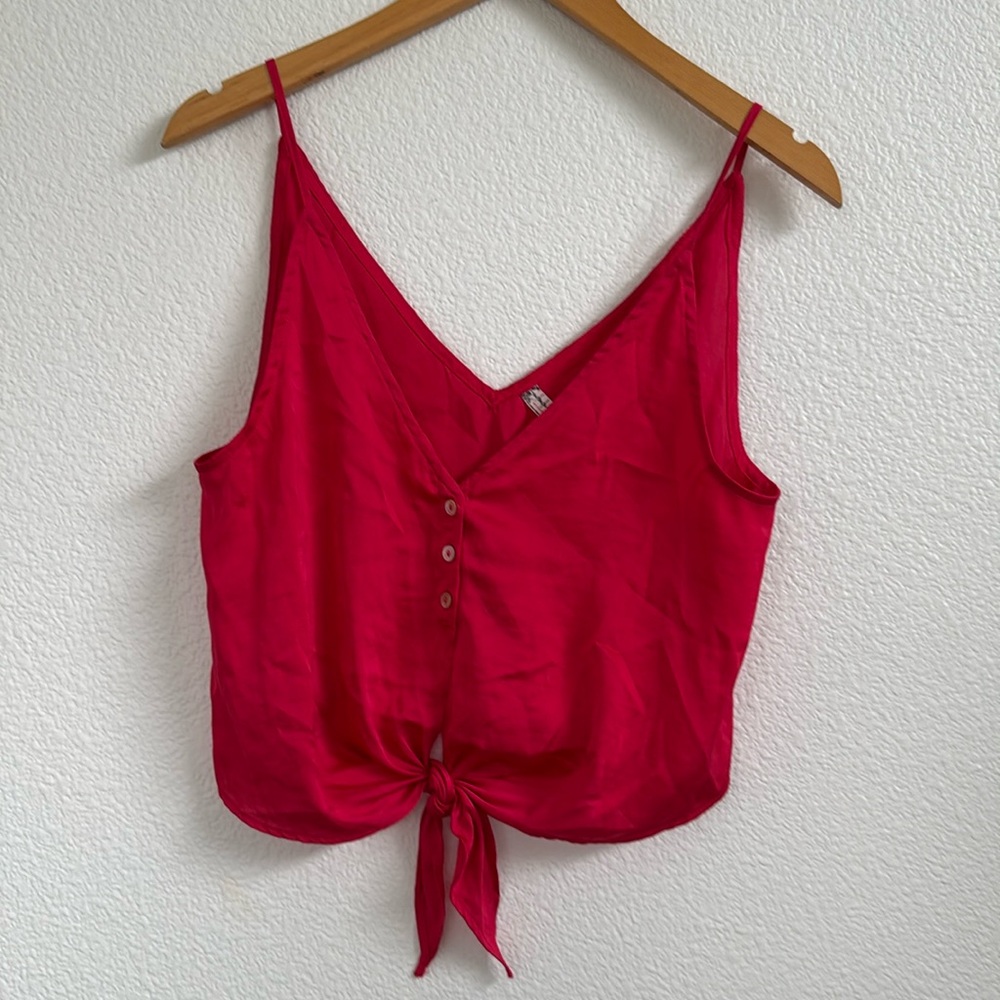 Free People Satin Crop Tank